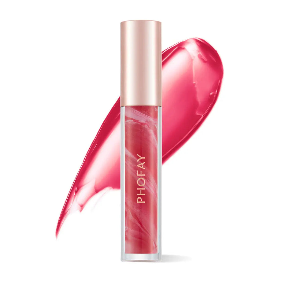 PHOFAY Rose Blooming Hydrating Lip Gloss -VivaBlues