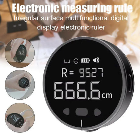 Distance Measuring Instrument Electronic Measuring Ruler Tape Measure High Definition Digital LCD High Precision Electronic Measuring Ruler Tool -VivaBlues