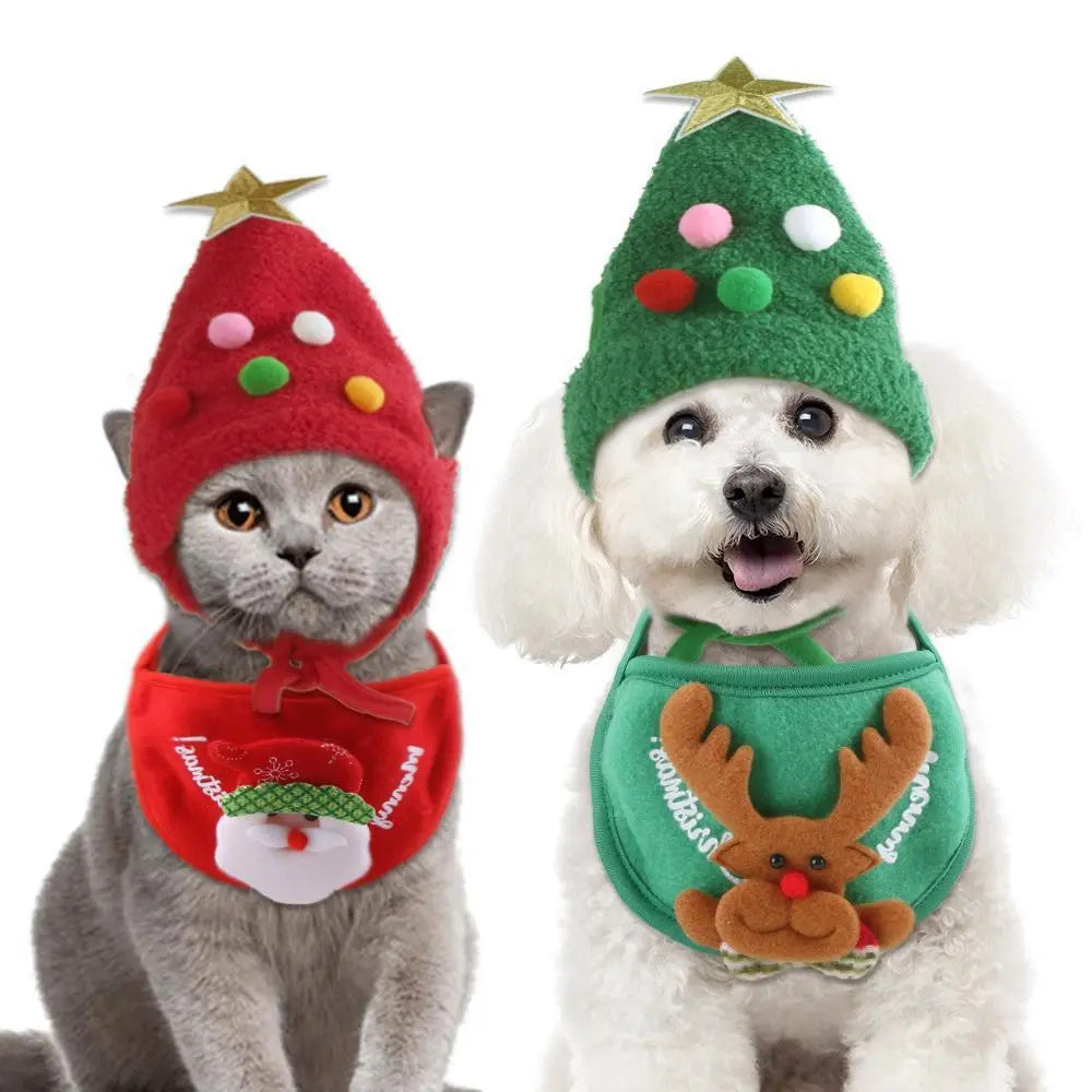 Pet Hat Christmas Tree Shape -VivaBlues